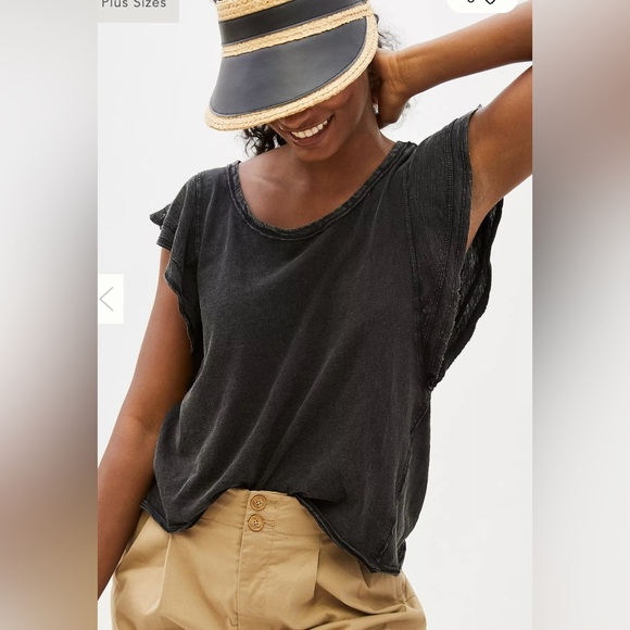 Daily Practice Tops - Daily Practice Anthropologie Flutter sleeve top
